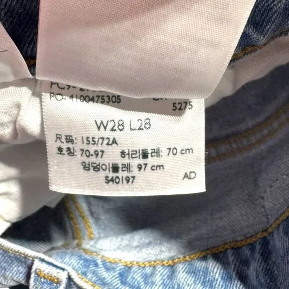 Levi's 501 Straight Cut Cropped Jeans Waist 28 - Picture 4 of 11